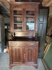 Mobile credenza con vetrina per soggiorno, sala da pranzo in stile vintage