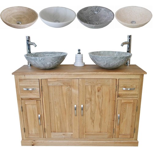 Mobiletto mobile bagno rovere