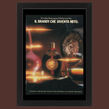 Anni ' 80  * Pubblicità Originale "Vecchia Romagna, Etichetta ORO” Cornice