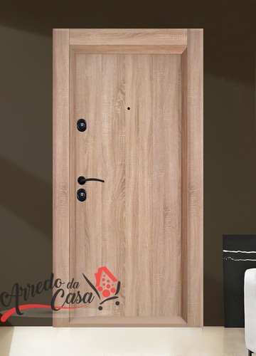 Porta blindata 90x200 rovere - 90x200,
