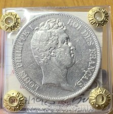 MONETA FRANCIA LUIGI FILIPPO I 5 FRANCHI 1831 A PARIGI sigillata BB/SPL