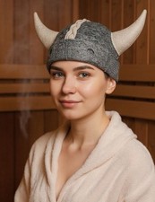 Cappello sauna lana naturale