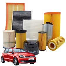KIT TAGLIANDO 4 FILTRI MISTI VOLKSWAGEN POLO 1.4 TDI 75CV 55KW DAL 03/2014 