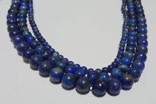 1filo perline pietre dure lapislazzuli naturale colore blu 4-8mm