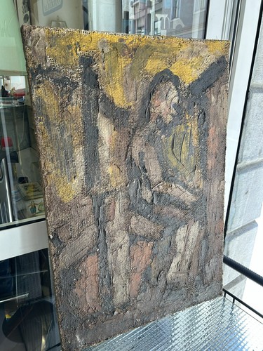 Pittura olio tela di - su,