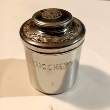 BARATTOLO PER ZUCCHERO IN ACCIAIO INOX 18/8 VINTAGE