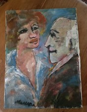 quadro olio su tela firmato MINO MACCARI 30x40