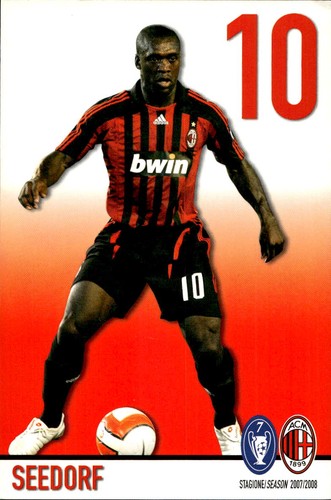 Cartolina calcistica milan - cartolina, ac