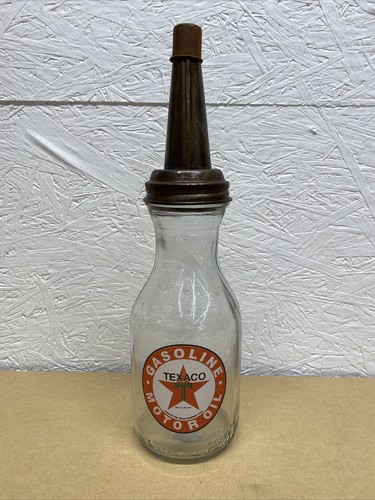 Texaco seal motor oil bottle - texaco,