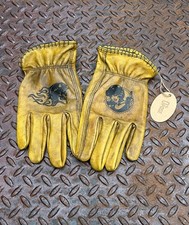 Guanti in pelle da moto old school taglia M