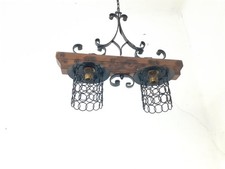 Lampadario rustico in ferro