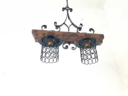 Rustic chandelier made - , of