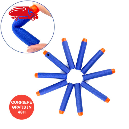 50pz proiettili schiuma gioco