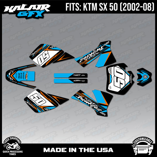 Graphics kit for ktm 50sx - kit,