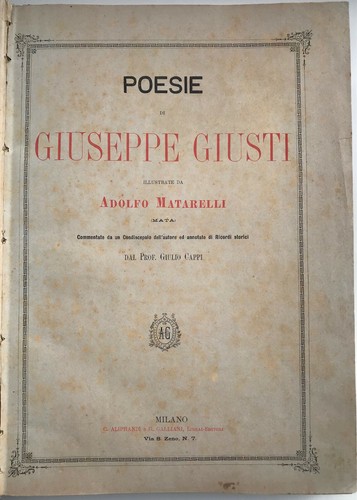 Poesie giuseppe giusti 1887 - giusti,