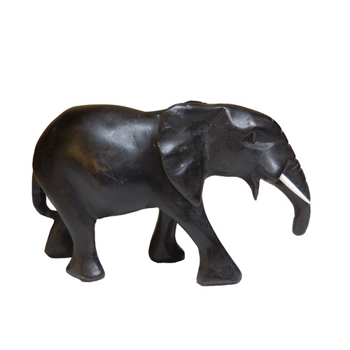 Scultura statua elefante - statua, nero