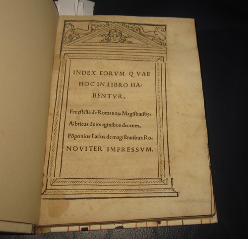 1510 fenestella romanorum - fenestella, de