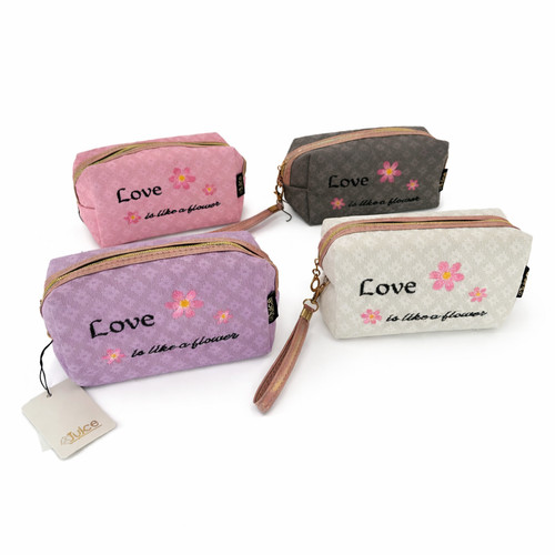 Pochette donna love con ricamo - donna,