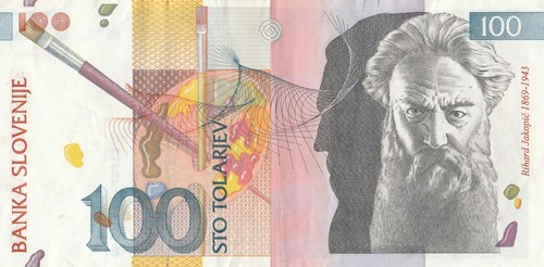 Slovenia banconota 100 - 100, tallari