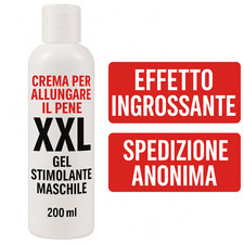 Crema per Allungare il Pene XXL 200ml – Gel Stimolante Maschile Crescita Natural