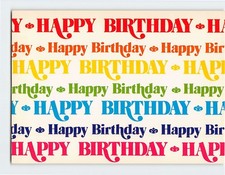 Cartolina Buon Compleanno Con Stampa Artistica