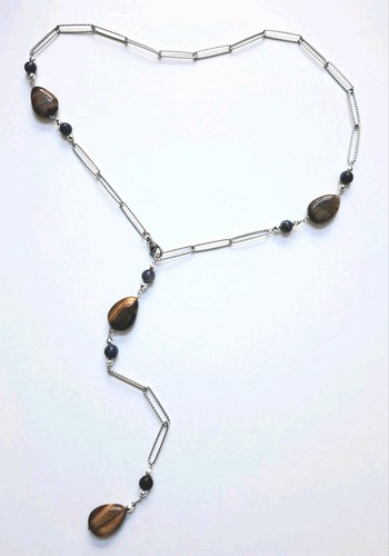 Collana acciao con pietre - acciao,