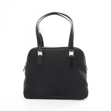 Borsa a tracolla Salvatore Ferragamo in pelle nylon nera vintage autentica