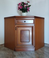 Mobile salotto porta TV angolare in legno massello spazioso  1 anta