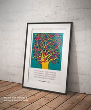 ⭐️Poster Keith Haring The Tree of Monkey Stampa Fine Art su Carta Fotografica