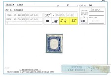 Italia Regno 1862 Vittorio