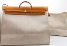 HERMES HERBAG CABAS GM BORSA TOILE H BORSA DA VIAGGIO WEEKENDER TRAVEL BAG BOSTON XL