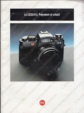 Leitz Leica R5 Camera reflex description catalog *booklet