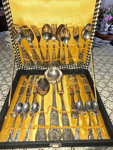 Set posate placato argento - posate,