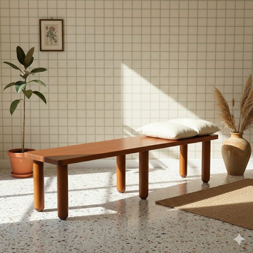 Panca vintage legno massello - panca,