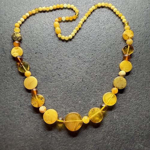 Collana vintage ambra