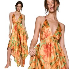 Slim Strappy Irregular Hem
