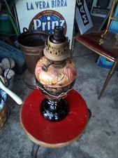 ANTICO LUME A PETROLIO COME DA FOTO NELL'INTERNO HA DELLE filature INCOLLATE