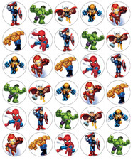 Topper per cupcake marvel - topper,