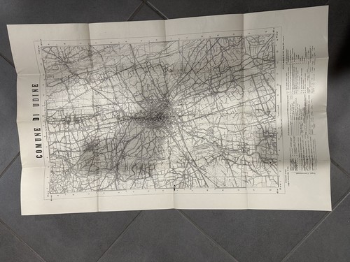 Mappa antica comune udine - mappa,