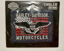 ONE NATION: Harley-Davidson Moto Gilet Cappotto Giacca Patch Cucito NUOVO 3”x4”