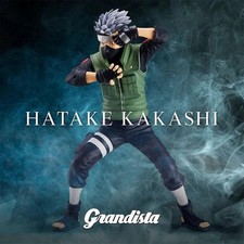 Naruto Shippuden Figure Hatake Kakashi 23 cm pvc Grandista Banpresto Originale