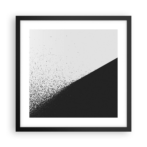Poster 40x40cm bianco e - in,