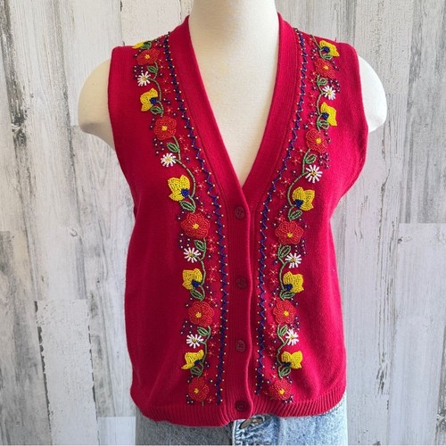 Gilet vintage floreale