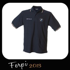 POLO BMW MOTORRAD  RICAMATA SUL PETTO BLU  TG M