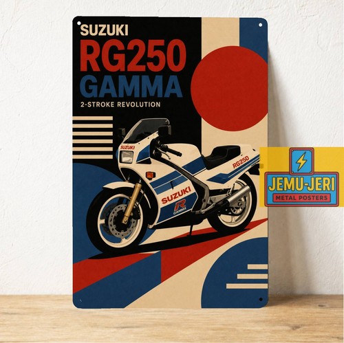 Insegna poster metallo - poster, moto