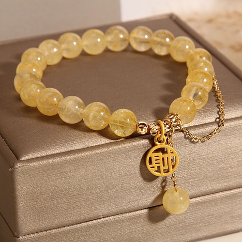 Bracciale citrino naturale - citrino,