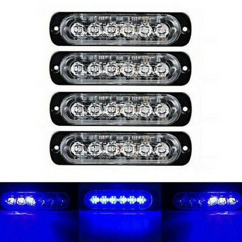 Faretti lampeggianti led blu - 4,
