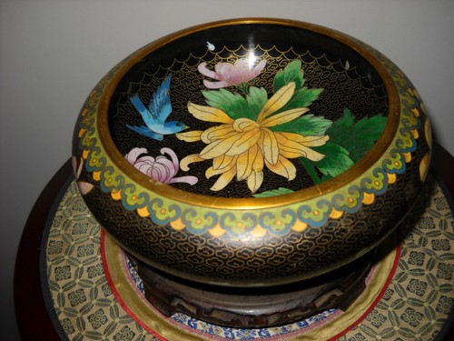Cloisonne coupe bol vase - coupe, pot