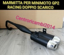 Marmitta Per Minimoto GP2 RACING CON DOPPIO SCARICO NUOVA 