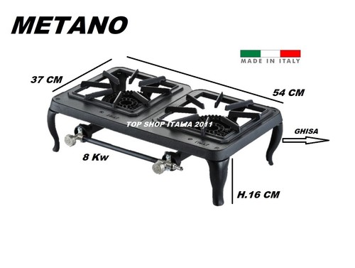 Fornellone gas metano fuochi - fornellone,